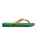 Brazil Logo Flip Flops in Green & Yellow