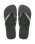 Brazil Logo Flip Flops in Olive Green
