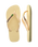 The Havaianas Mens Brazil Logo Flip Flops in Buttercream