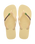 The Havaianas Mens Brazil Logo Flip Flops in Buttercream