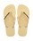 The Havaianas Mens Brazil Logo Flip Flops in Buttercream
