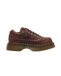 Buzz 5-Eye Grizzly Leather Shoes in Dark Brown
