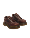 Buzz 5-Eye Grizzly Leather Shoes in Dark Brown
