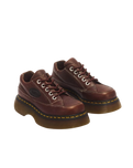 Buzz 5-Eye Grizzly Leather Shoes in Dark Brown