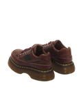 Buzz 5-Eye Grizzly Leather Shoes in Dark Brown