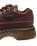 Buzz 5-Eye Grizzly Leather Shoes in Dark Brown