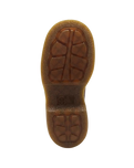 Buzz 5-Eye Grizzly Leather Shoes in Dark Brown