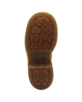 Buzz 5-Eye Grizzly Leather Shoes in Dark Brown