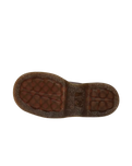 Buzz 5-Eye Grizzly Leather Shoes in Dark Brown