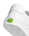The Cariuma Womens Salvas Shoes in White Smooth Leather & Ice