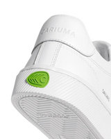 The Cariuma Womens Salvas Shoes in White Smooth Leather & Ice