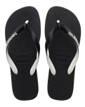 The Havaianas Mens Top Mix Flip Flops in Black