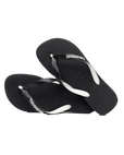The Havaianas Mens Top Mix Flip Flops in Black
