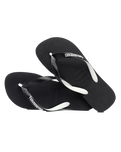The Havaianas Mens Top Mix Flip Flops in Black