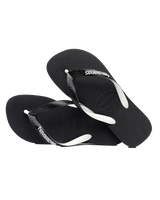 The Havaianas Mens Top Mix Flip Flops in Black