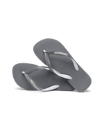 The Havaianas Mens Top Mix Flip Flops in Steel Grey & Steel Grey