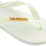 The Havaianas Womens Logo Metallic Flip Flops in White