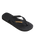 The Havaianas Womens Logo Metallic Flip Flops in Black