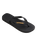 The Havaianas Womens Logo Metallic Flip Flops in Black