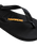 The Havaianas Womens Logo Metallic Flip Flops in Black