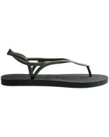 The Havaianas Womens Luna Flip Flops in Olive Green