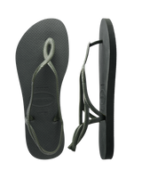 The Havaianas Womens Luna Flip Flops in Olive Green