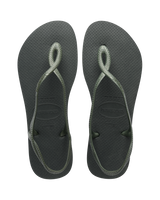 The Havaianas Womens Luna Flip Flops in Olive Green