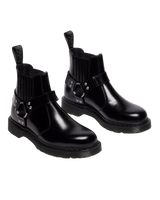 2976 Harness Analine Leather Chelsea Boots in Black