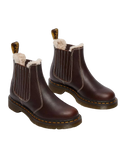 2976 Leonore II Grizzly Leather Chelsea Boots in Dark Brown