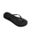 Slim Flatform Flip Flops in Black