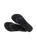Slim Flatform Flip Flops in Black