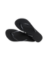 Slim Flatform Flip Flops in Black