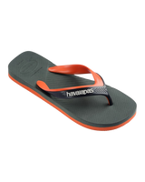 Dual Flip Flops in Green Olive