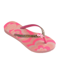 Girls Slim Glitter Trendy Flip Flops in Blossom & Pink Flux
