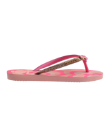 Girls Slim Glitter Trendy Flip Flops in Blossom & Pink Flux