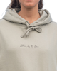 The Born by the Sea Womens Postcard Hoodie in Eucalyptus