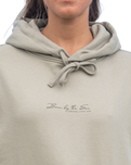 The Born by the Sea Womens Postcard Hoodie in Eucalyptus