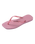 Square Logo Metallic Flip Flops in Rose Chiffom