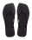 Slim Square Flip Flops in Black