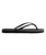 Slim Square Flip Flops in Black