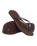Slim Square Flip Flops in Dark Brown
