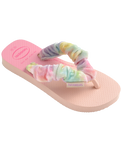 The Havaianas Girls Girls Fluffy Flip Flops in Ballet Rose