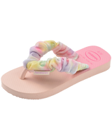 The Havaianas Girls Girls Fluffy Flip Flops in Ballet Rose