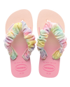 The Havaianas Girls Girls Fluffy Flip Flops in Ballet Rose