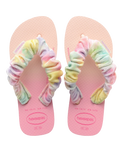 The Havaianas Girls Girls Fluffy Flip Flops in Ballet Rose
