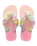 The Havaianas Girls Girls Fluffy Flip Flops in Ballet Rose