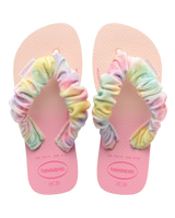 The Havaianas Girls Girls Fluffy Flip Flops in Ballet Rose