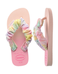 The Havaianas Girls Girls Fluffy Flip Flops in Ballet Rose
