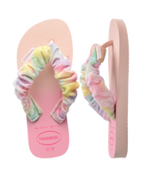 The Havaianas Girls Girls Fluffy Flip Flops in Ballet Rose