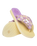 Girls Fluffy Flip Flops in Buttercream